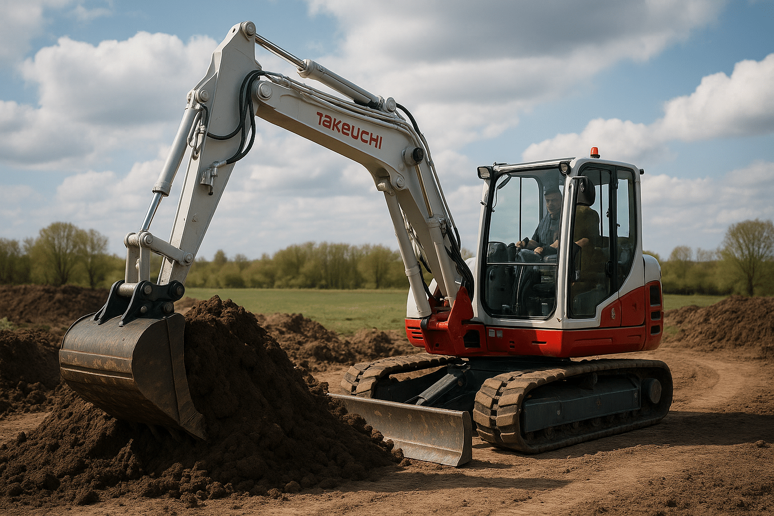 Effektivitet og alsidighed med takeuchi gravemaskine